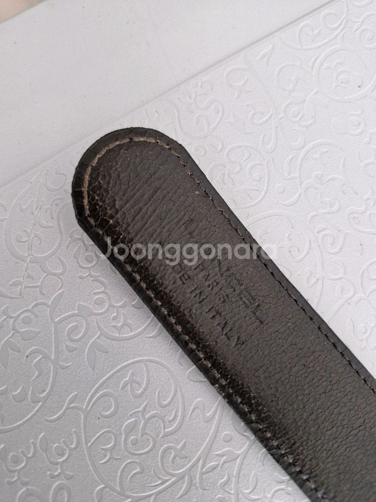 LANCEL 란셀 이태리 가죽벨트 정품--3