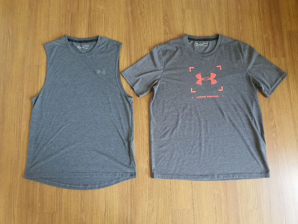 언더아머 HEATGEAR 티셔츠 .나시 M 2종 일괄 이미지