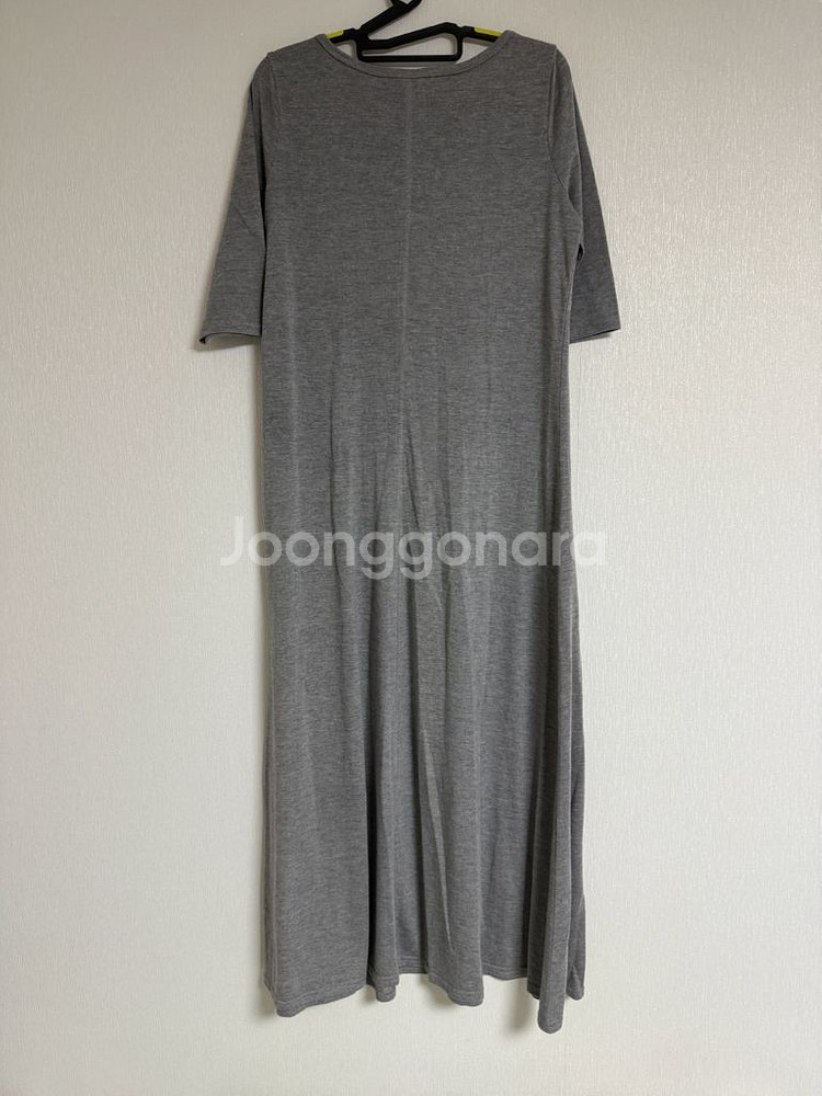 [새상품] 헨리넥 그레이 롱원피스--1