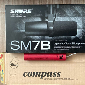 Shure SM7B 블루예티 마이크 스탠드 DM1 앰프