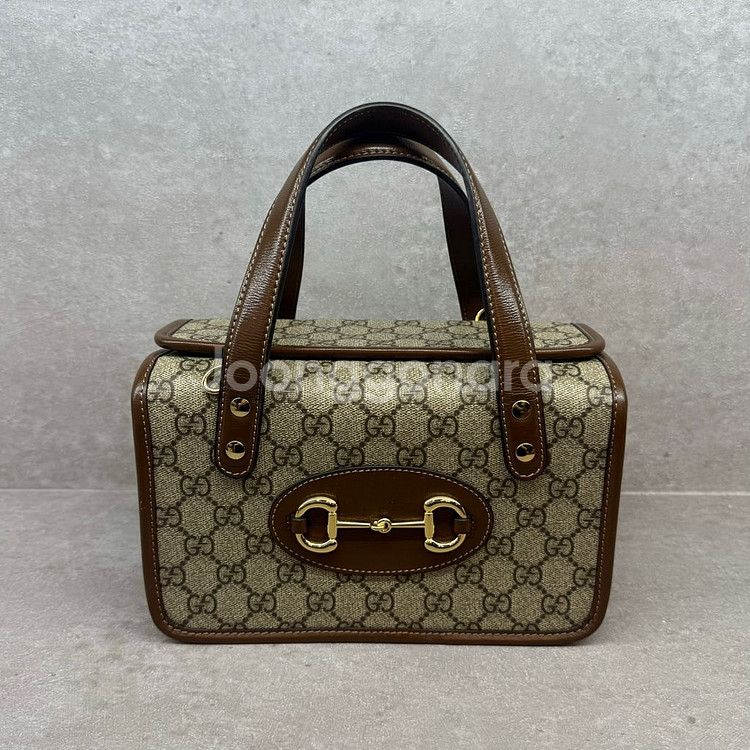 [정품]구찌 홀스빗 1955 스몰 탑 핸들백--0