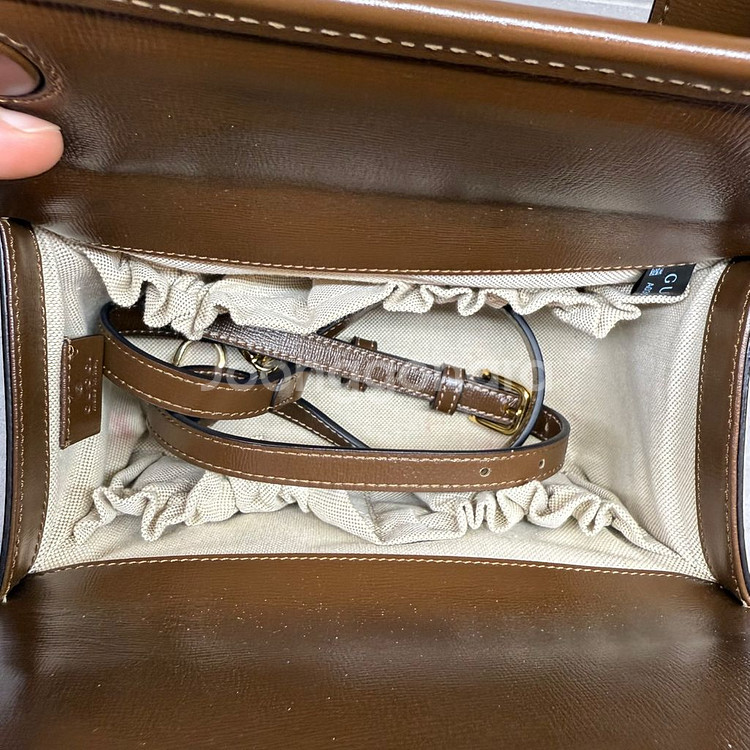 [정품]구찌 홀스빗 1955 스몰 탑 핸들백--3