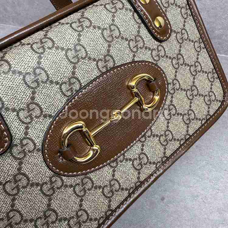 [정품]구찌 홀스빗 1955 스몰 탑 핸들백--2