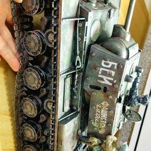 각종교신O대형프라모델1:16헝롱탱크KV-1s비네트도색작