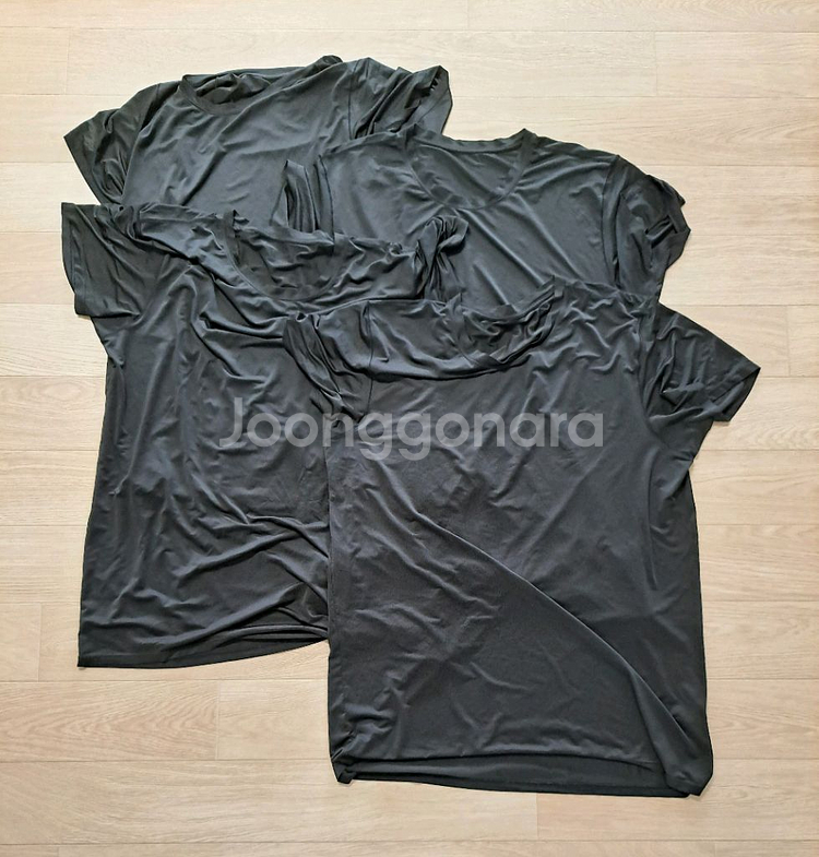 유니클로 AIRism크루넥T(반팔) 2XL 4장--0