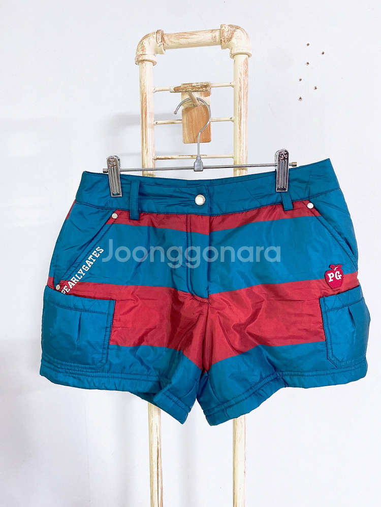 (여성0사이즈)파리게이츠골프경량패딩반바지--0