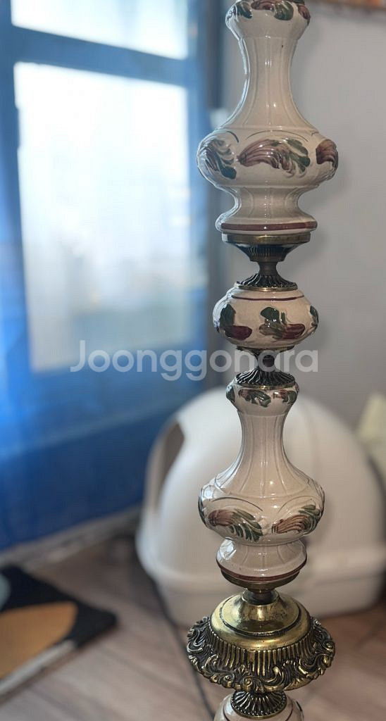 1960-70 빈티지 세라믹 플로어 램프--3