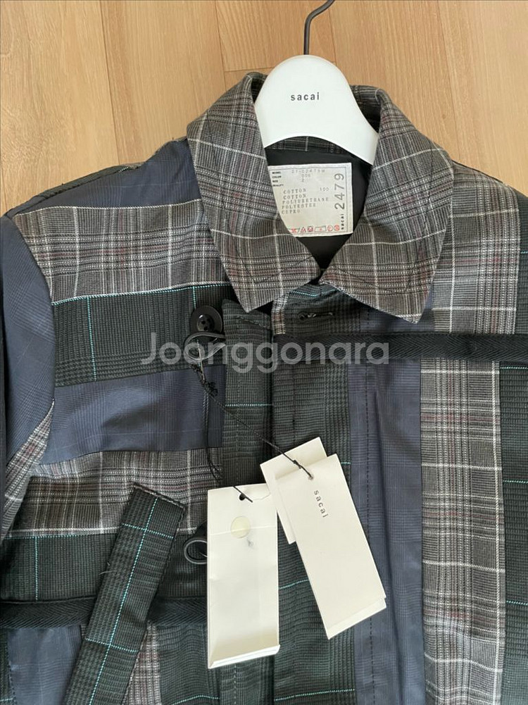 사카이 SACAI 패치워크 코트--1