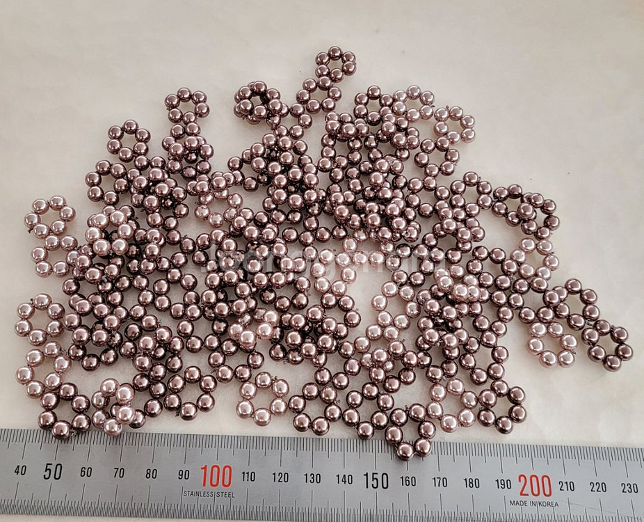 링장식 브라운2색 18미리 100개 일괄--0