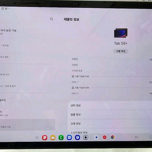 갤럭시 탭 S9+ 5G 256기가