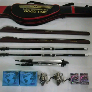 (택포)카본원투대360 2대+5000번릴2대+받침대