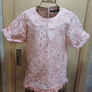 캐서린 말란드리노 펀칭 블라우스 핑크 S size