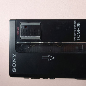 Sony tcm 25카세트플레이어