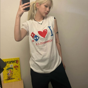 I Love Dominos Pizza 도미노피자 반팔