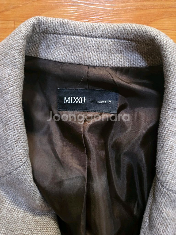 미쏘 헤링본자켓S사이즈 연브라운 팔아요--1