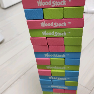 wood stock 51pcs 컬러 원목 젠가 게임