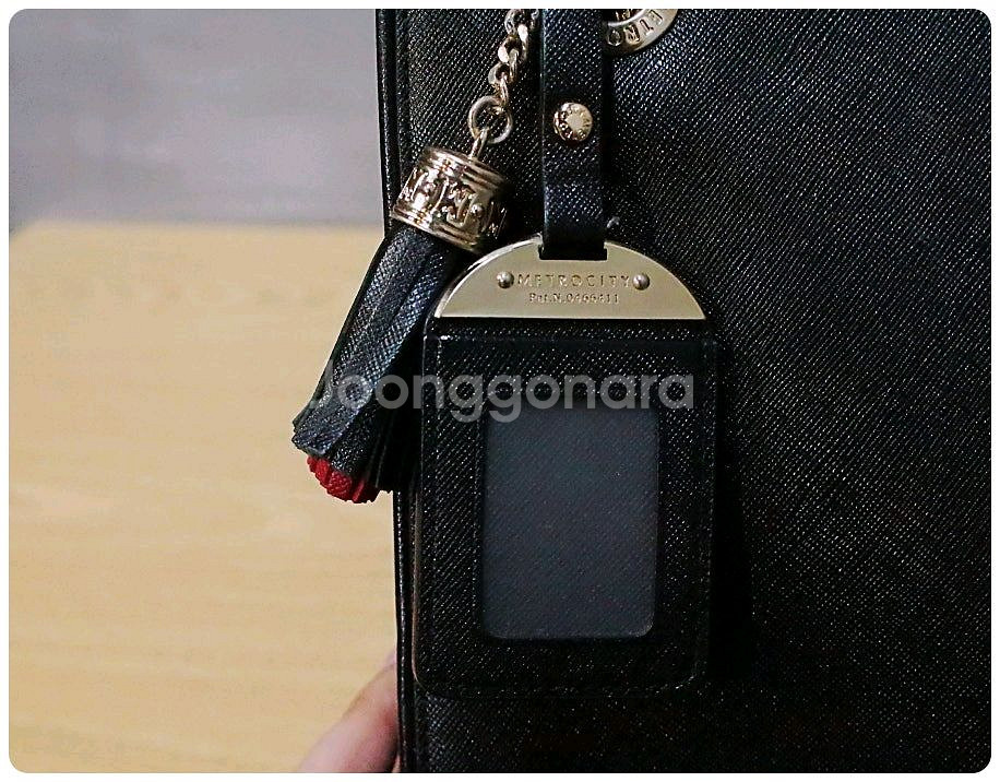 메트로시티 사피아노 가죽 체인 숄더백--6