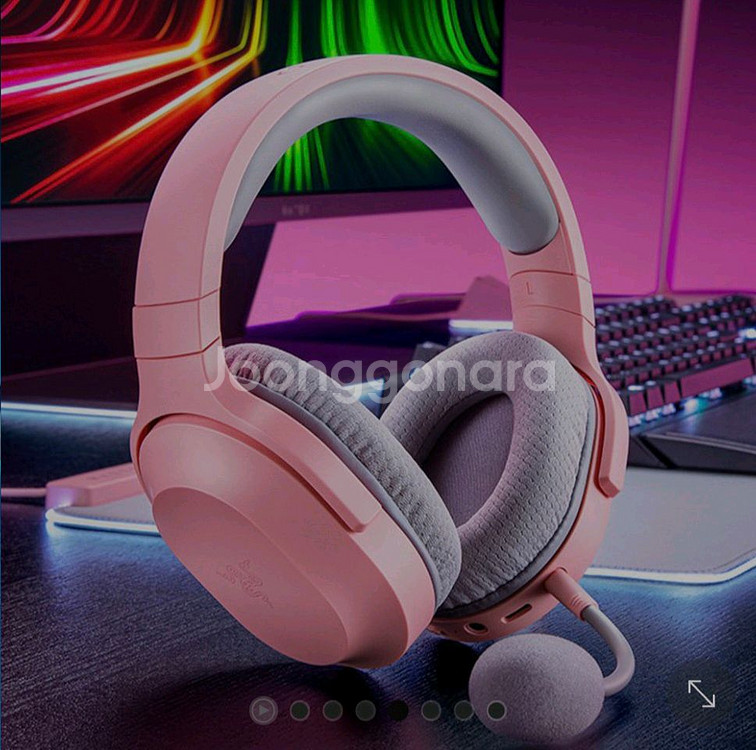 레이저바라쿠다x 게이밍헤드셋+레이저베이스 스테이션 헤드--1
