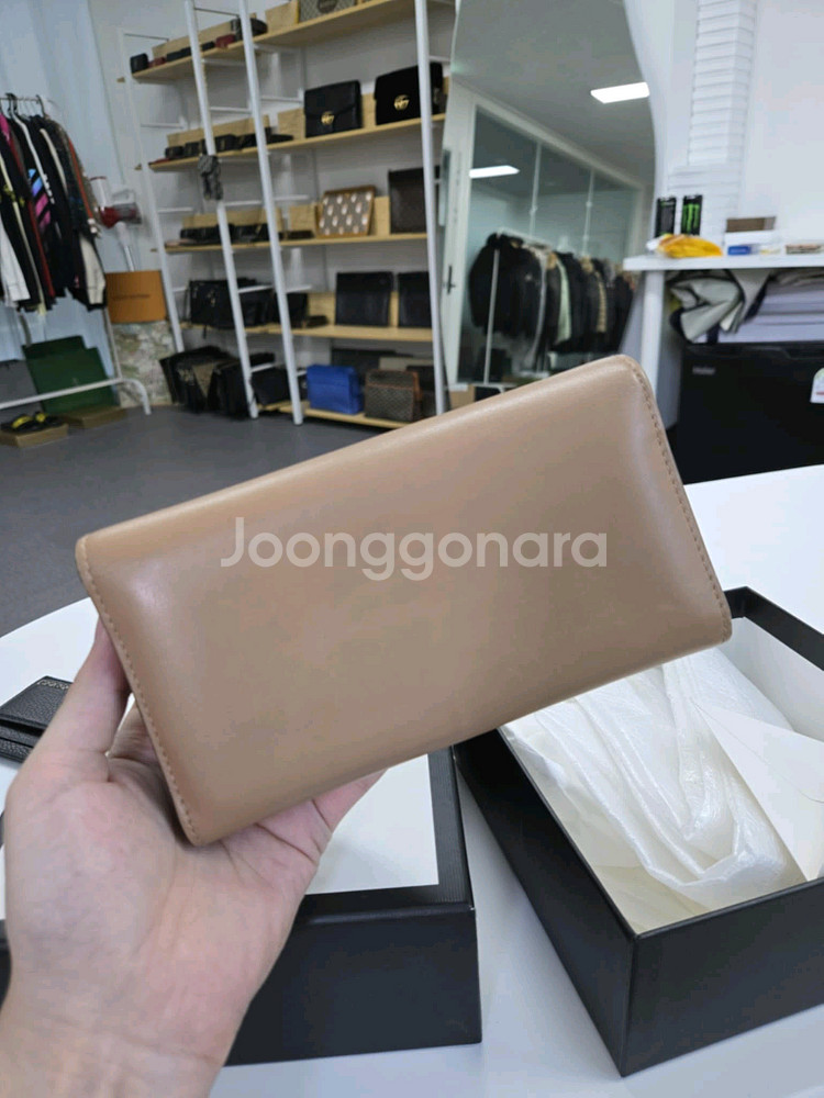 정품 구찌 인터로킹 장지갑--1