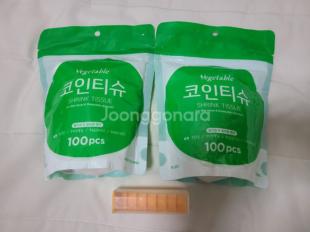 베지터블 코인티슈 100pcs 2개--0