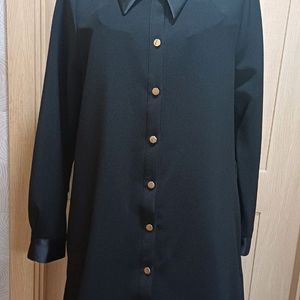 ZARA 자라 블랙 셔츠 원피스 S size