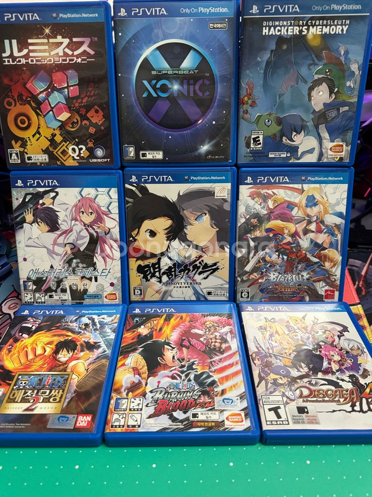 PS Vita 게임팩 x 18개--2