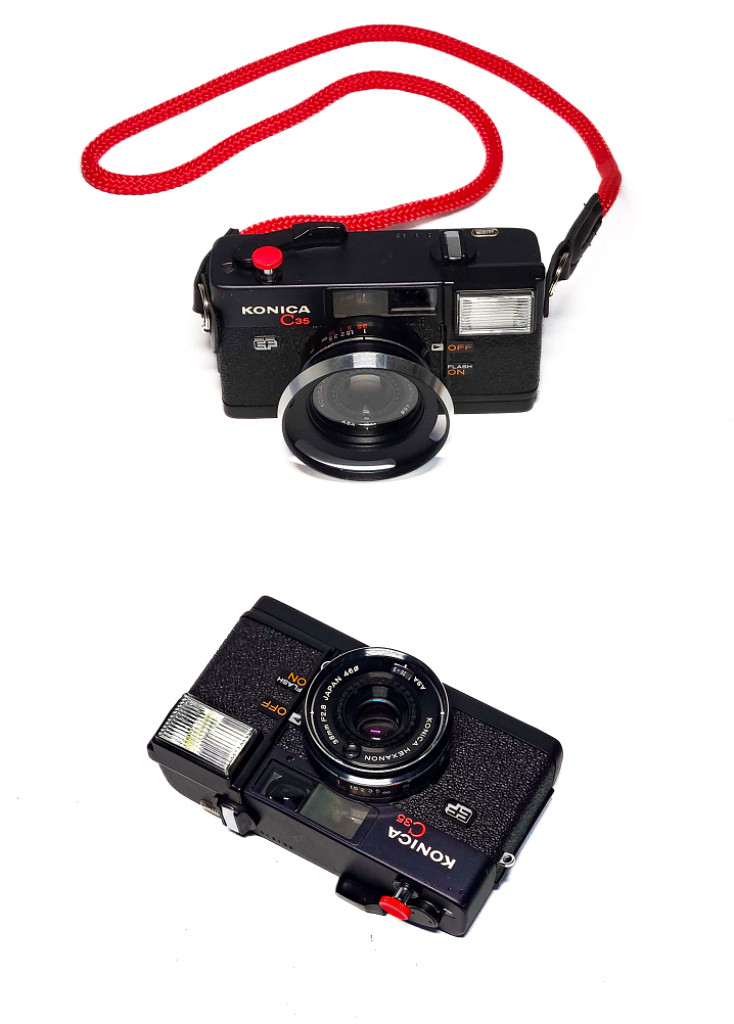 KONICA C35 EF. 필름카메라.--7