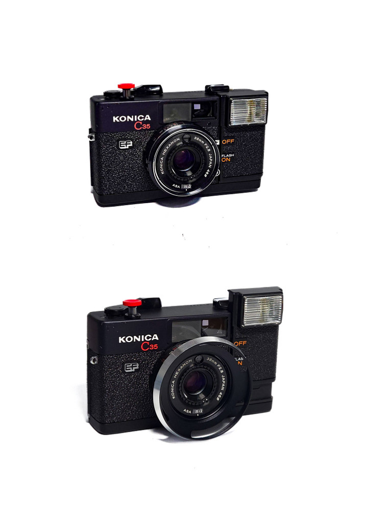 KONICA C35 EF. 필름카메라.--4