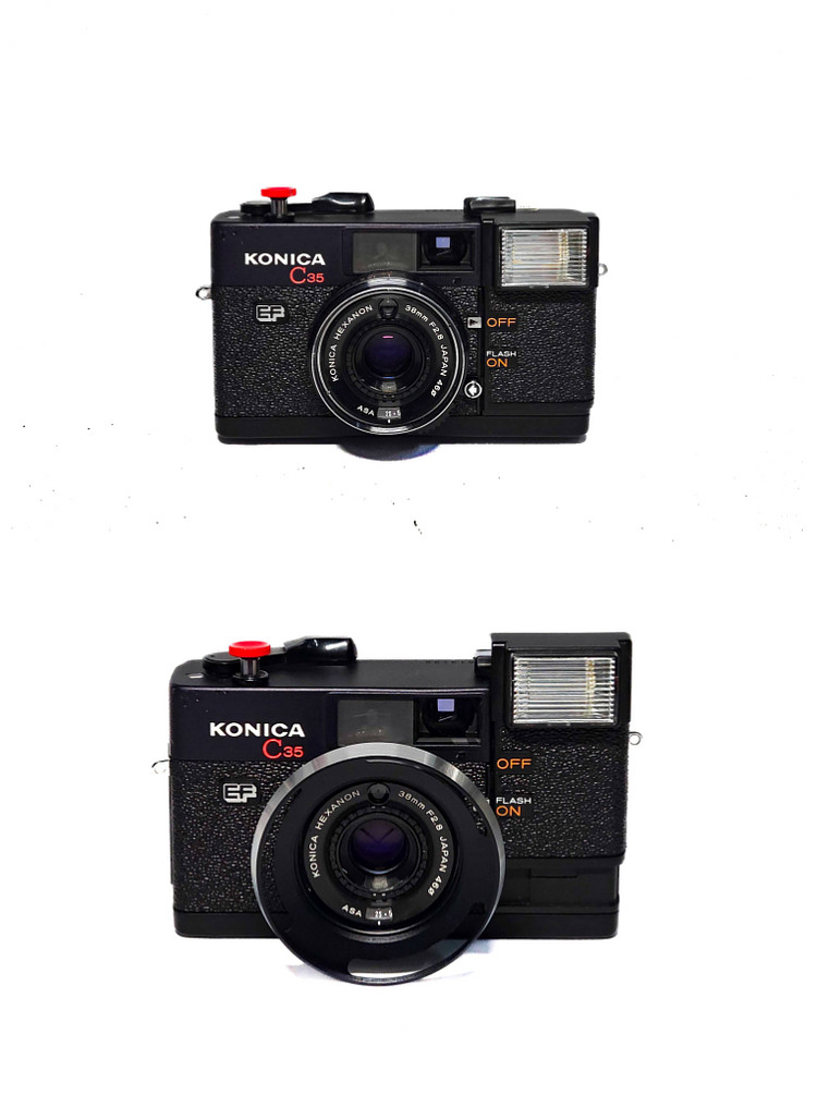 KONICA C35 EF. 필름카메라.--2