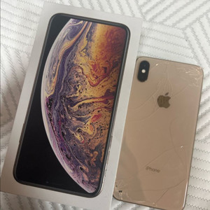 아이폰 XS max 골드 액정/뒷판 파손 공기계 256
