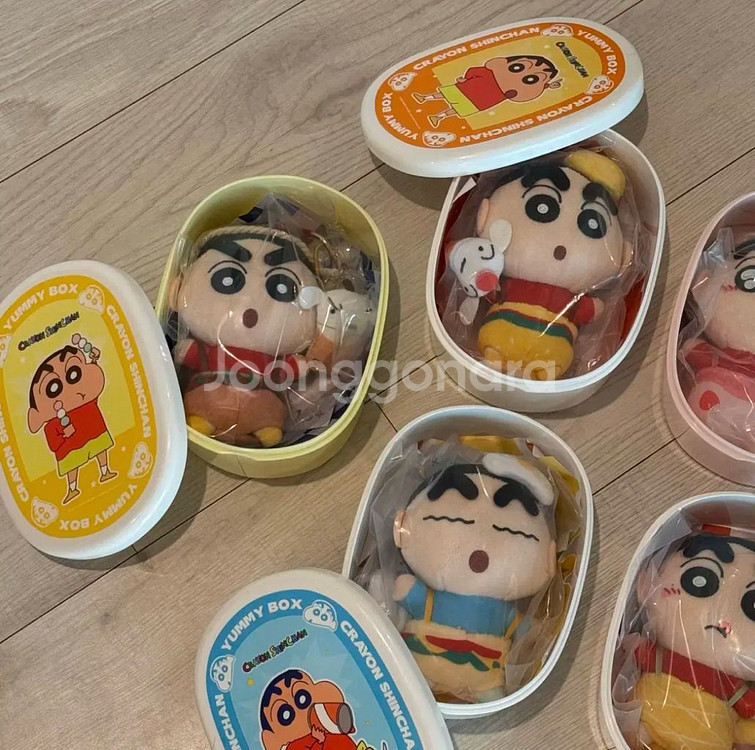 (일괄) LDCX 짱구 도시락 인형 키링 세트--2
