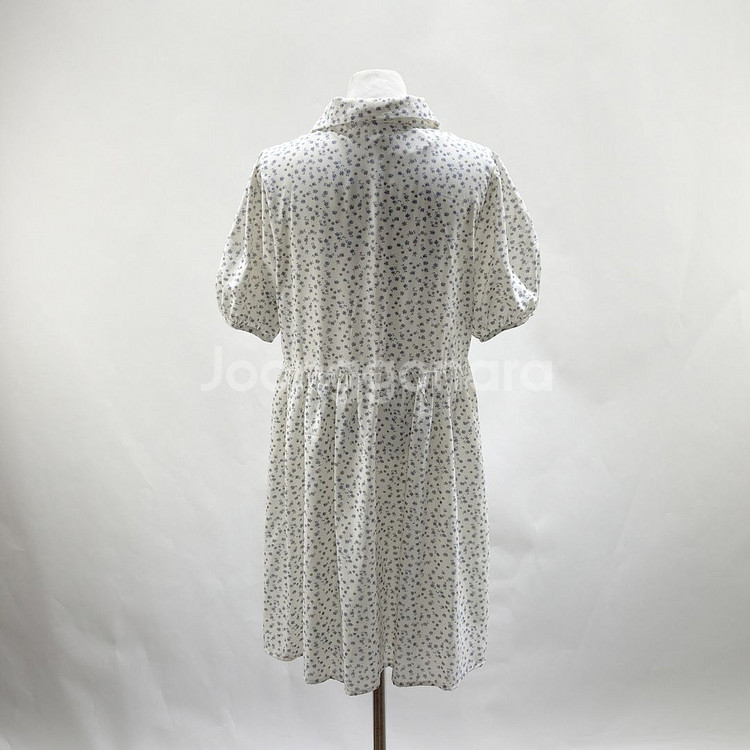 Lin s girl 플라워 쉬폰카라반팔원피스 55-66--1