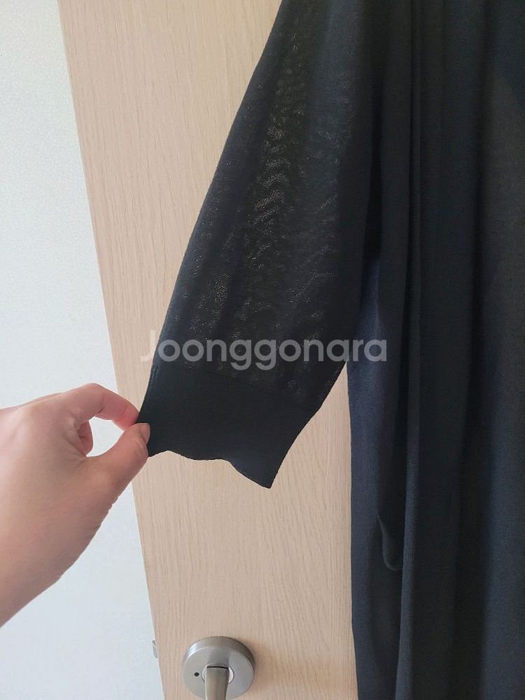 롱 후드 가디건--1