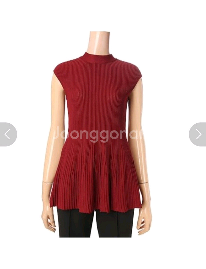 CC콜렉트 골지 민소매 (새상품)--1