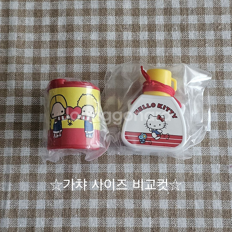 산리오 골라담기 미니 레트로 물병 가챠 레어템--9