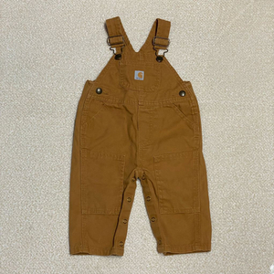(정품) 칼하트 키즈 된장색 멜빵바지 6M