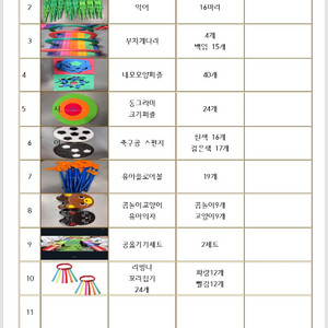 체육교구 필요하신분 렌탈해드립니다. 유아. 성인가능