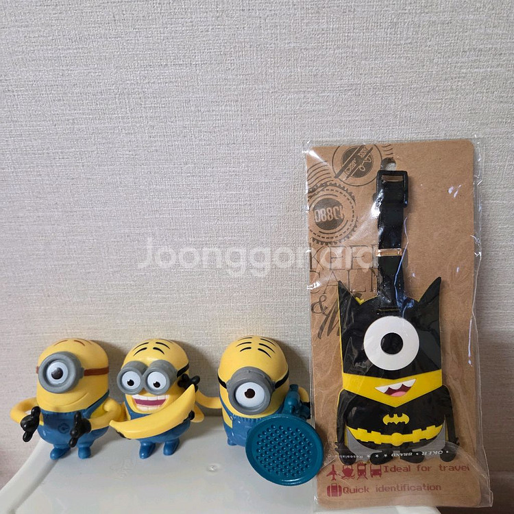 미니언즈 피규어 3개+배트맨 미니언즈 러기지택 포함--0