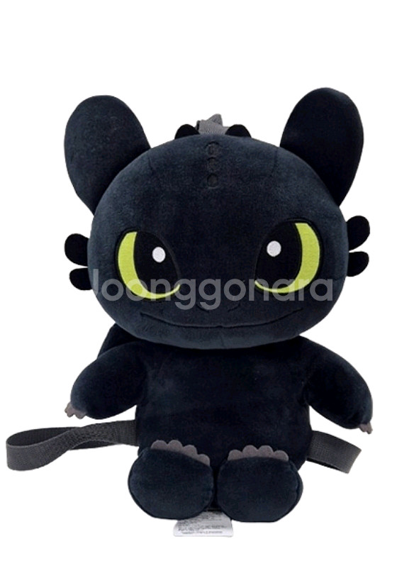 드래곤길들이기 투슬리스 싯팅 인형 백팩 37cm--0