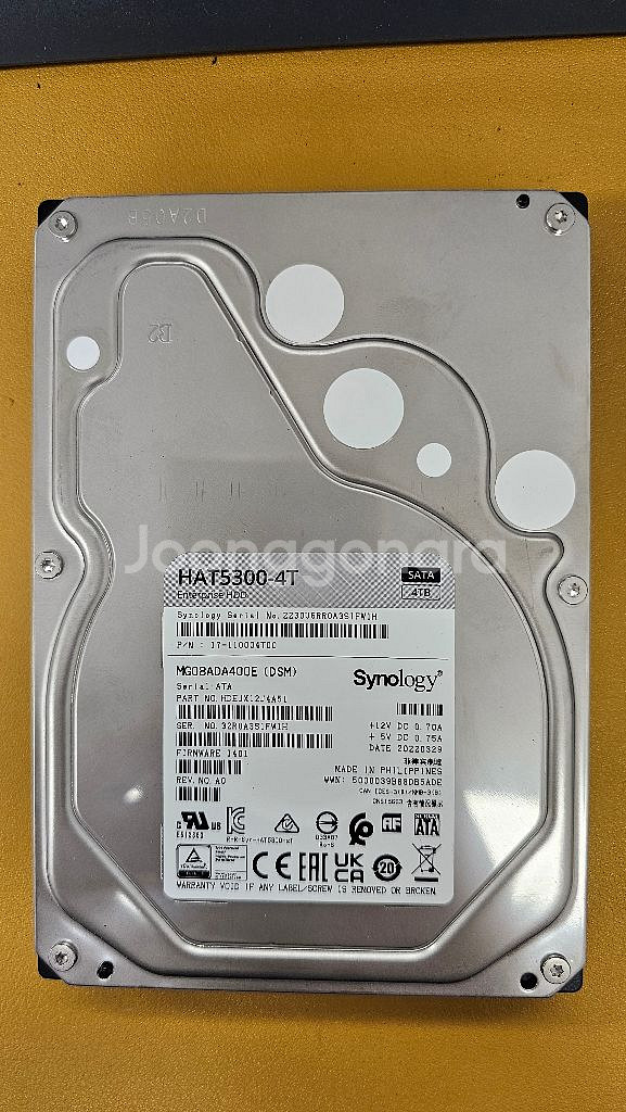 시놀로지 HAT5300-4T HDD 엔터프라이즈 신동품--0