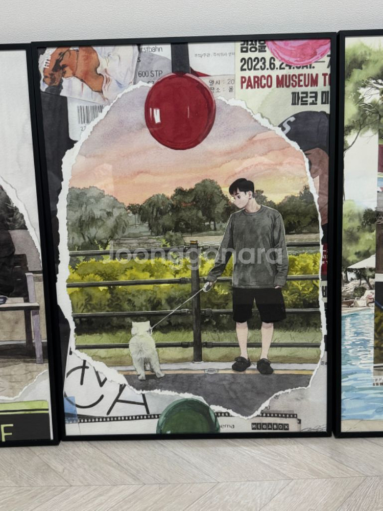 김정윤 작가님 포스터 팝니다(액자포함)--2