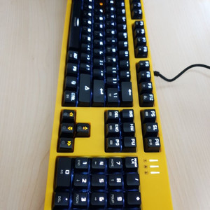앱코 k660 클릭 옐로우 게이밍 led 키보드
