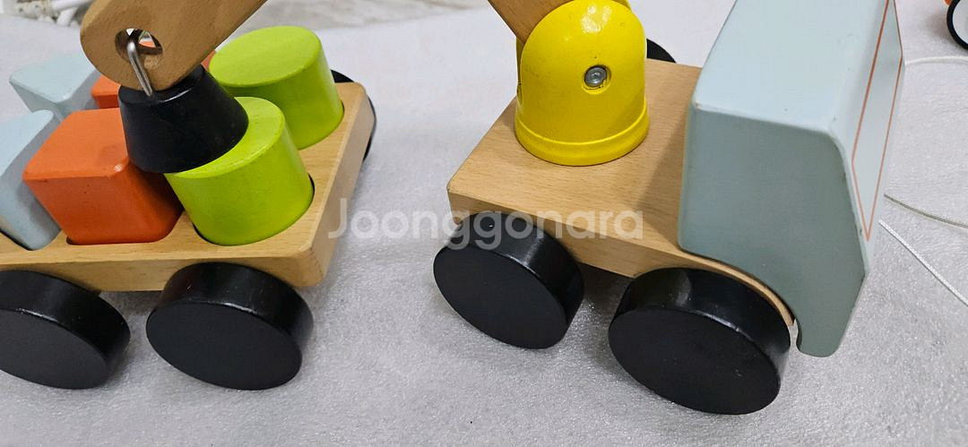 이케아 원목 자석 크레인차--0