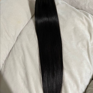 붙임머리 20인치 자연검정 한팩
