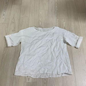 MUJI 무지 무인양품 린넨 블라우스 상의 탑