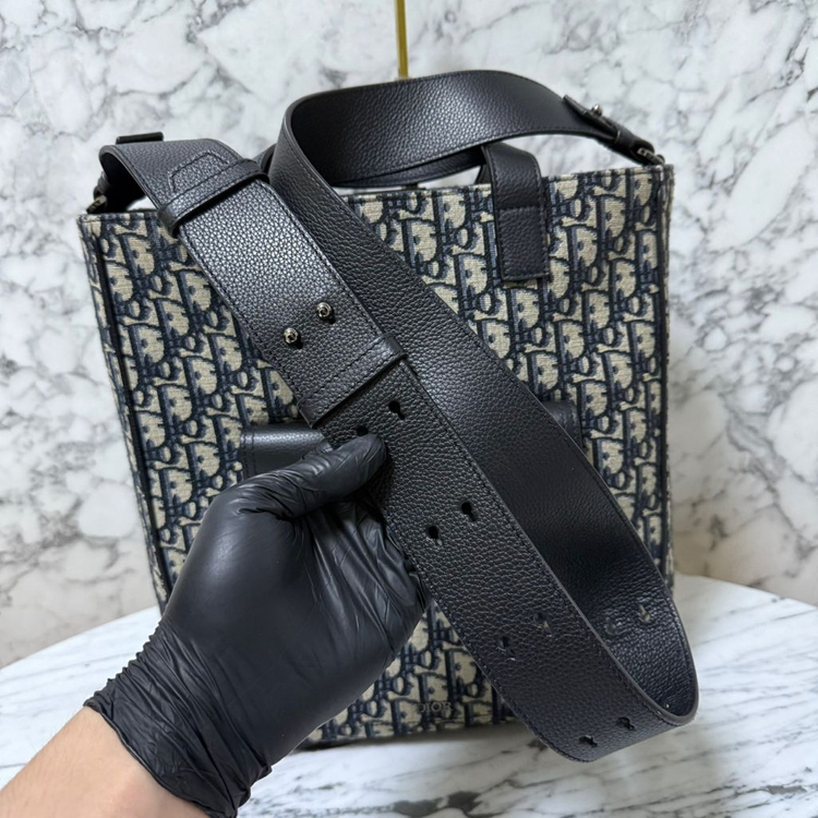 디올 오블리크 자카드 새들 토트백 크로스백--7