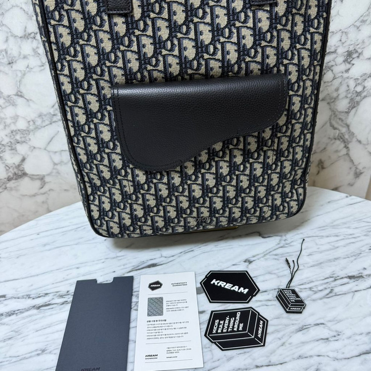 디올 오블리크 자카드 새들 토트백 크로스백--8