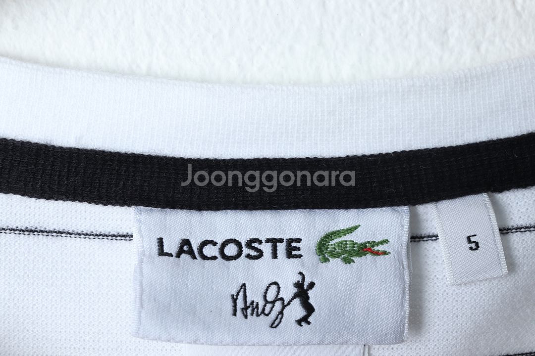 (L-XL) 라코스테 반팔 티셔츠 스트라이프 올드스쿨--4