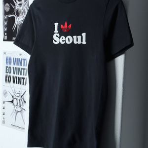 W(S) 아디다스 반팔 티셔츠 서울 불꽃 한정