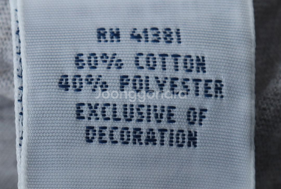 (L-XL) 폴로 랄프로렌 반팔 티셔츠 브이넥 그레이--1